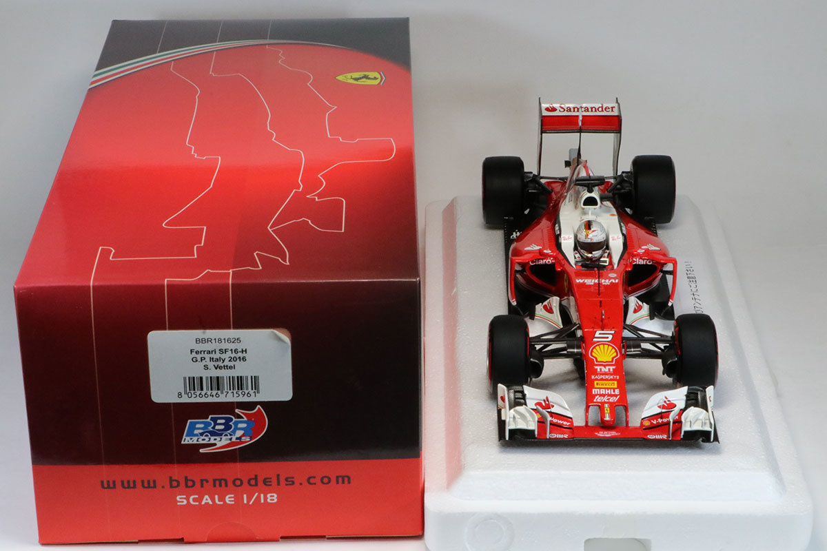 BBR181625 BBR 1/18 フェラーリ SF-16H イタリア GP 2016 S.ベッテル