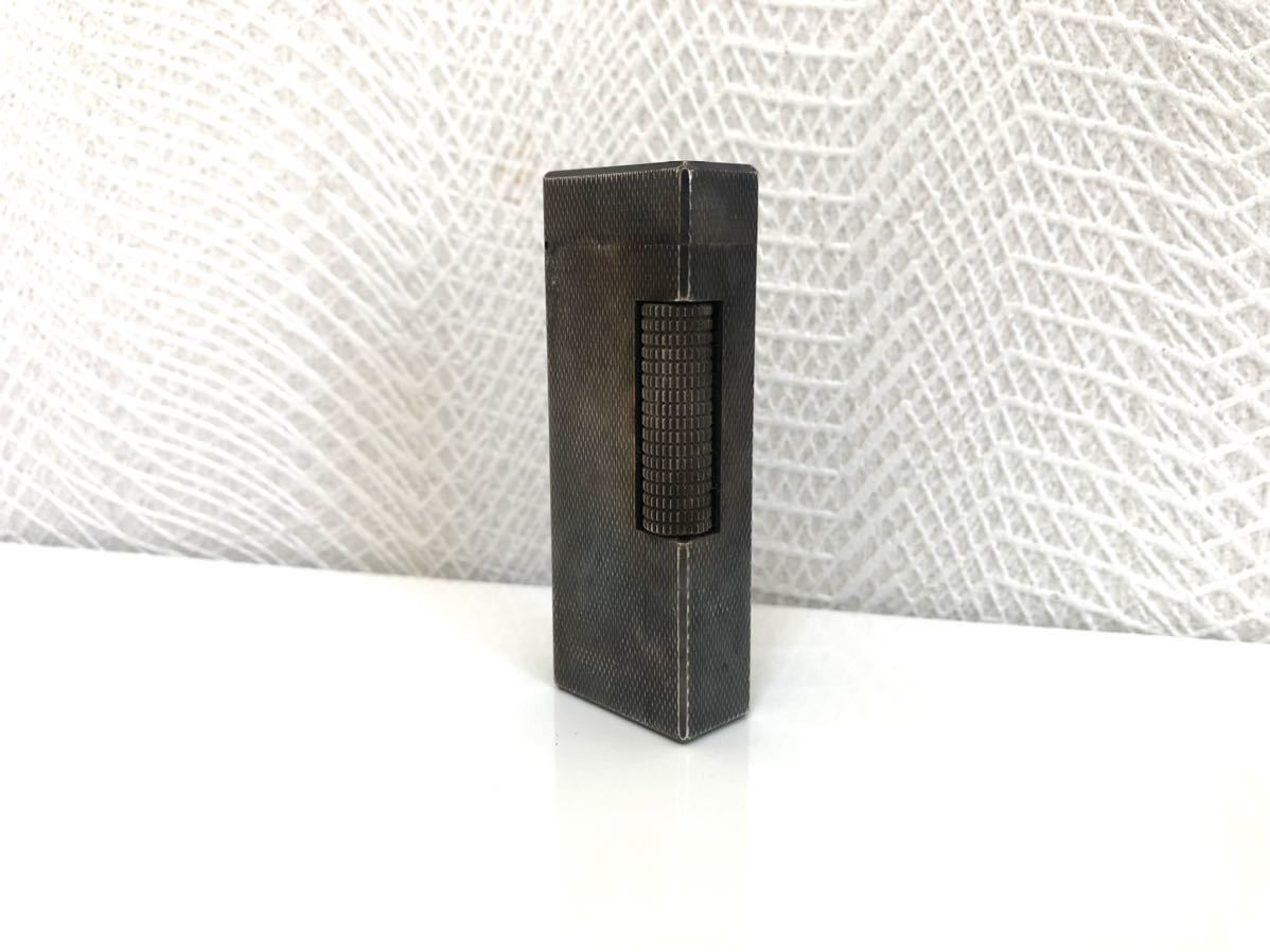 【着火品】dunhill/ダンヒル/ローラー式/ガスライター/シルバーカラー/喫煙具 喫煙グッズ/着火確認済み