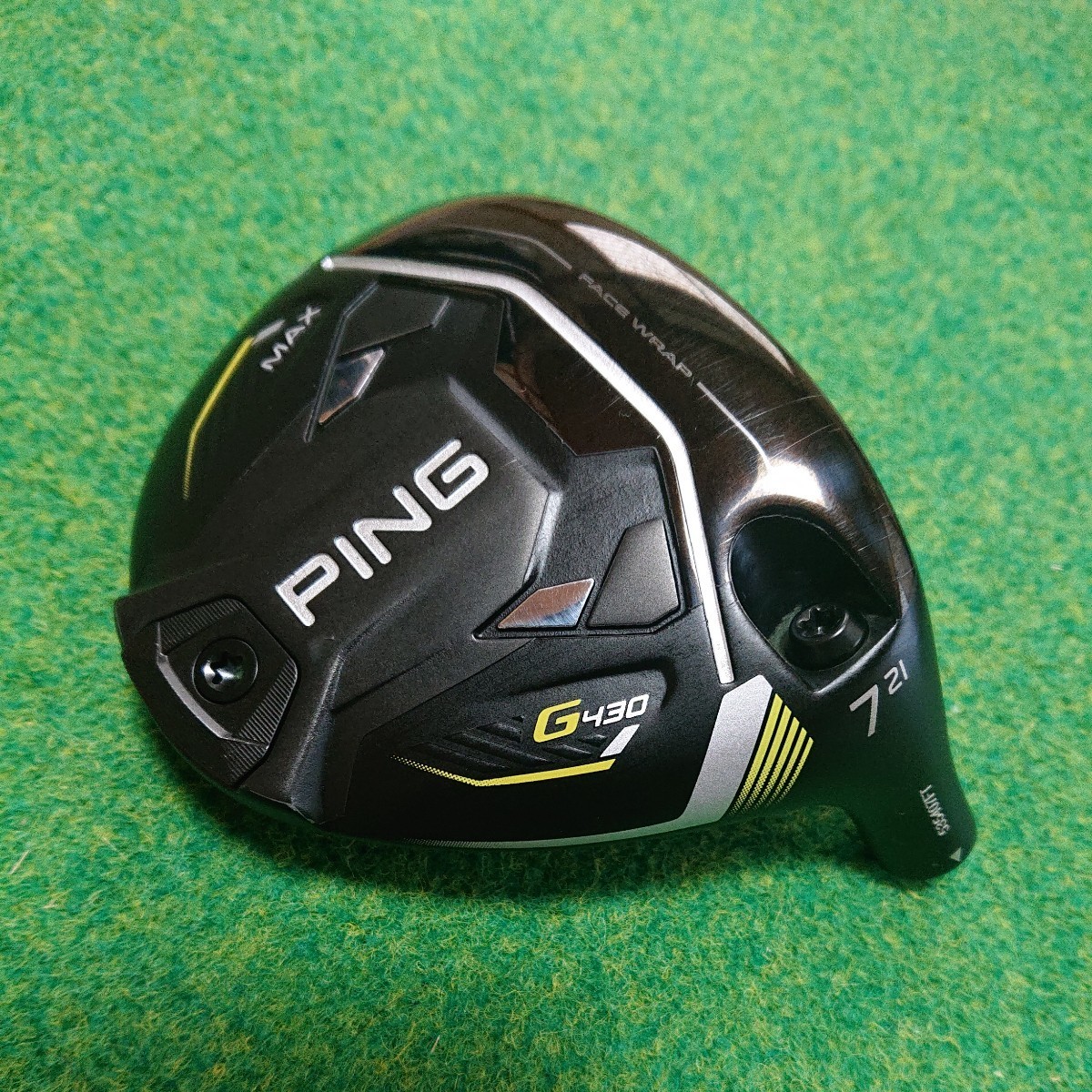 激安特注 【美品】 G430 MAX 7W 21°□ヘッド単品□PING ピン 