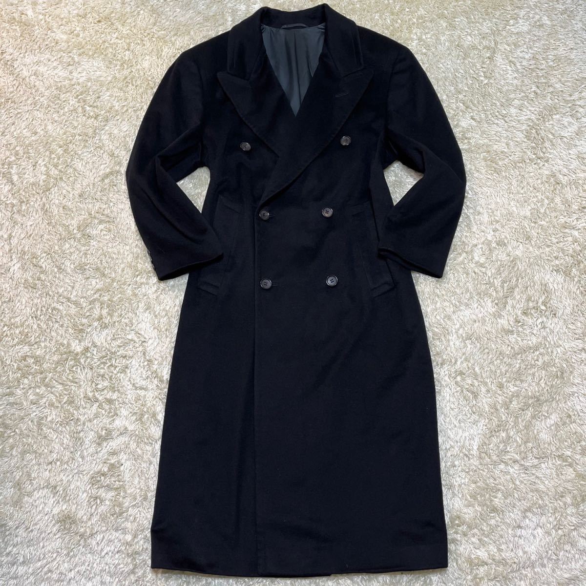 【極美品】カシミヤ100% チェスターコート ロングコート マキシ丈 XL/LL 極上カシミヤ100%◎ COLOMBO◎ XL相当◎ ヒューゴボス HUGO BOSS