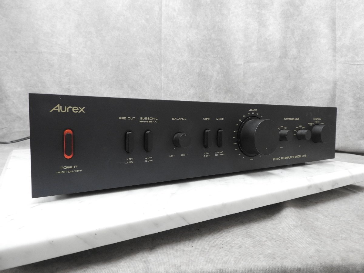 #Aurex SY-88 ステレオプリアンプ コントロールアンプ 東芝 〇【神殿店】Aurex オーレックス SY-88 プリアンプ 〇中古〇