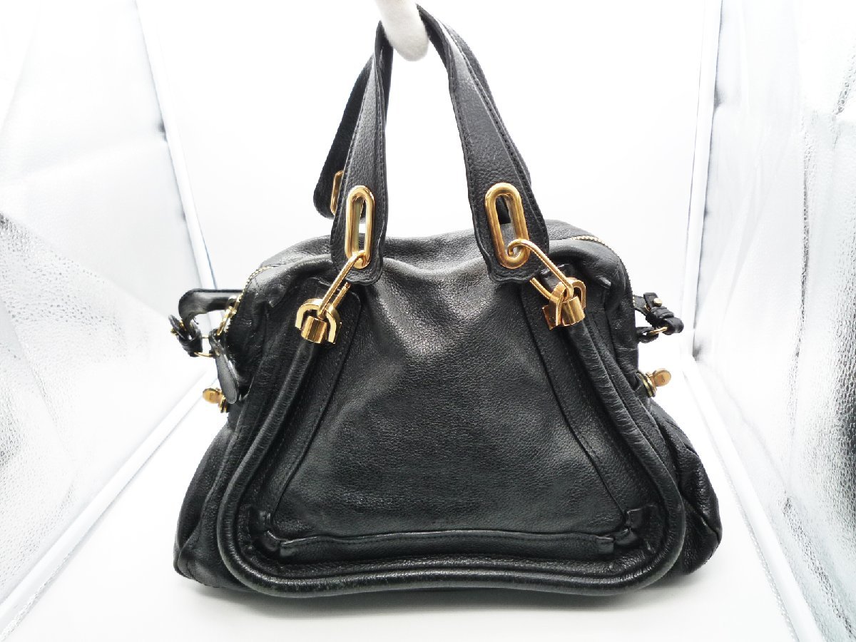 ☆CHLOE クロエ パラティ レザー ゴールド金具 ショルダー ハンド 2way 