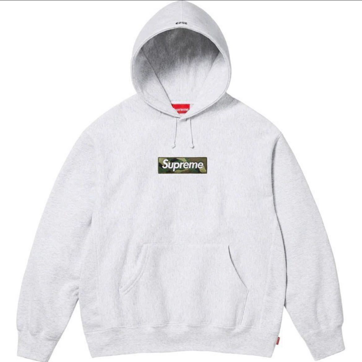 新品未使用】 Supreme Box Logo Hooded Sweatshirt Ash Grey S