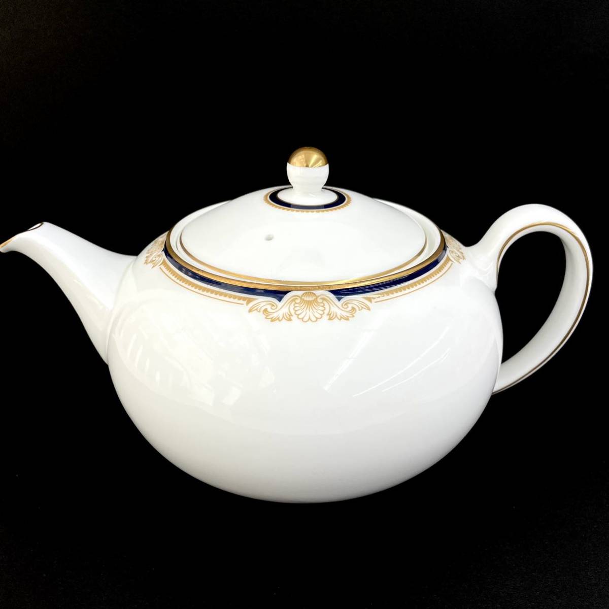 埼◇ WEDGWOOD ウェッジウッド キャベンディッシュ ティーポット 黒壺 