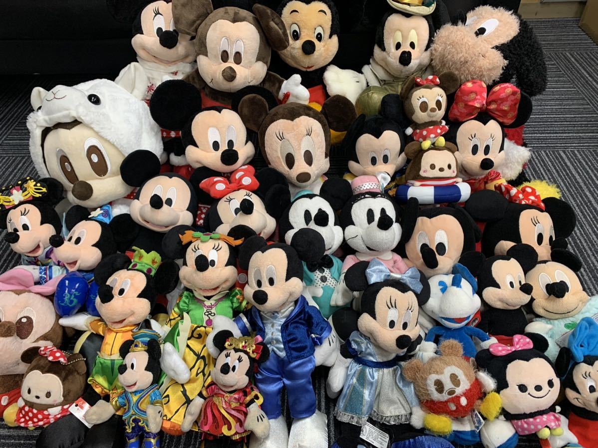 Disney ディズニー ミッキー ミニー ぬいぐるみ まとめ 香港ランド 七夕Days ストアー あり キャラクター タグ付きありK-1214-04 
