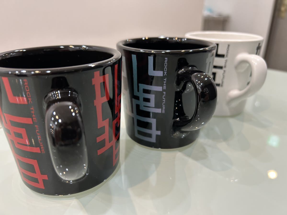 品 布袋寅泰 HOTEI 布袋さん マグカップ BLACK RED 3個セット LIVE
