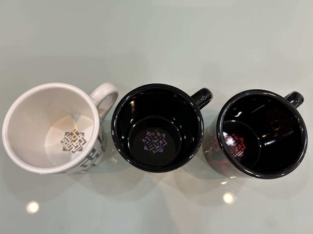 品 布袋寅泰 HOTEI 布袋さん マグカップ BLACK RED 3個セット LIVE