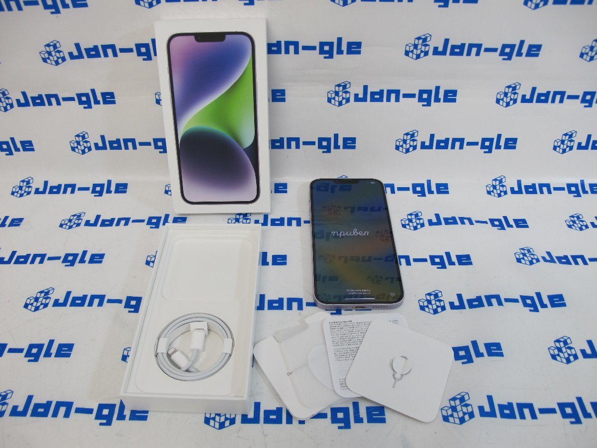 デモ品〕Apple iPhone14 Plus 128GB パープル 3L277J／A SIMフリー 1円