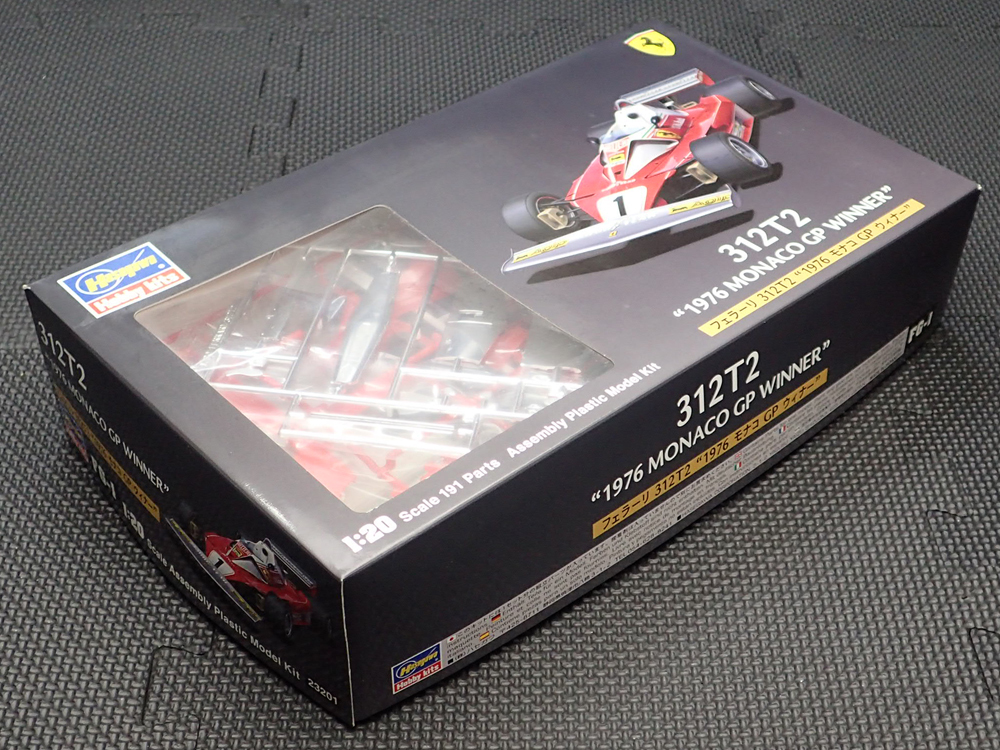 【未開封・未組立】ハセガワ 1/20 FG-1 フェラーリ 312T2 1976 モナコGP ウイナー（FERRARI 312T2 "1976 MONACO GP WINNER"） 