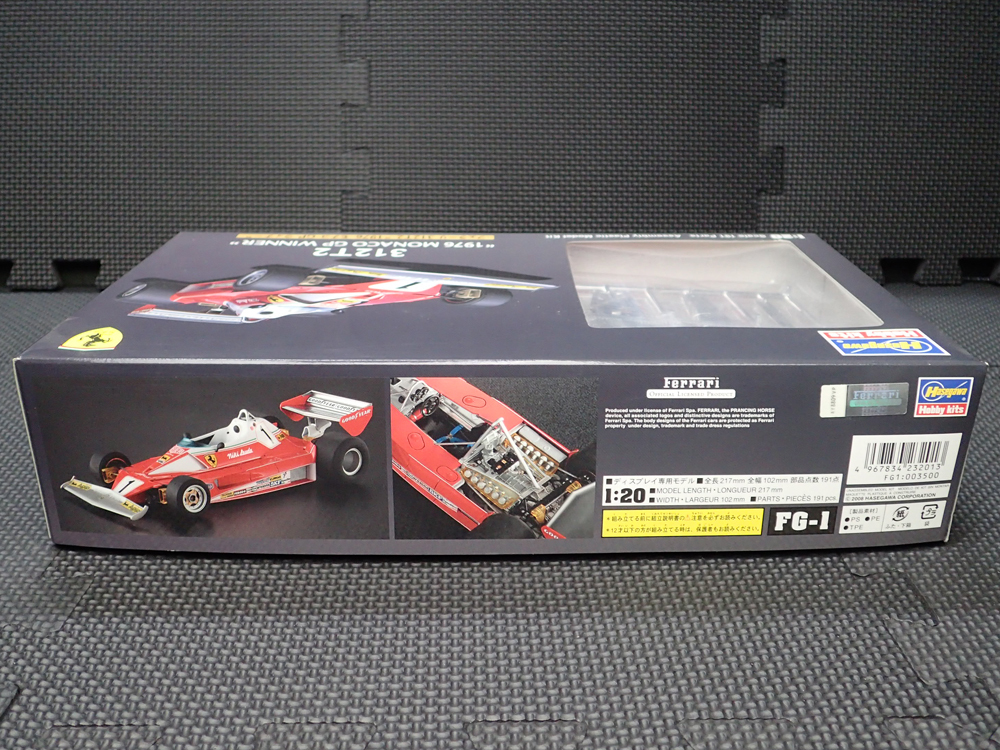 【未開封・未組立】ハセガワ 1/20 FG-1 フェラーリ 312T2 1976 モナコGP ウイナー（FERRARI 312T2 "1976 MONACO GP WINNER"） 