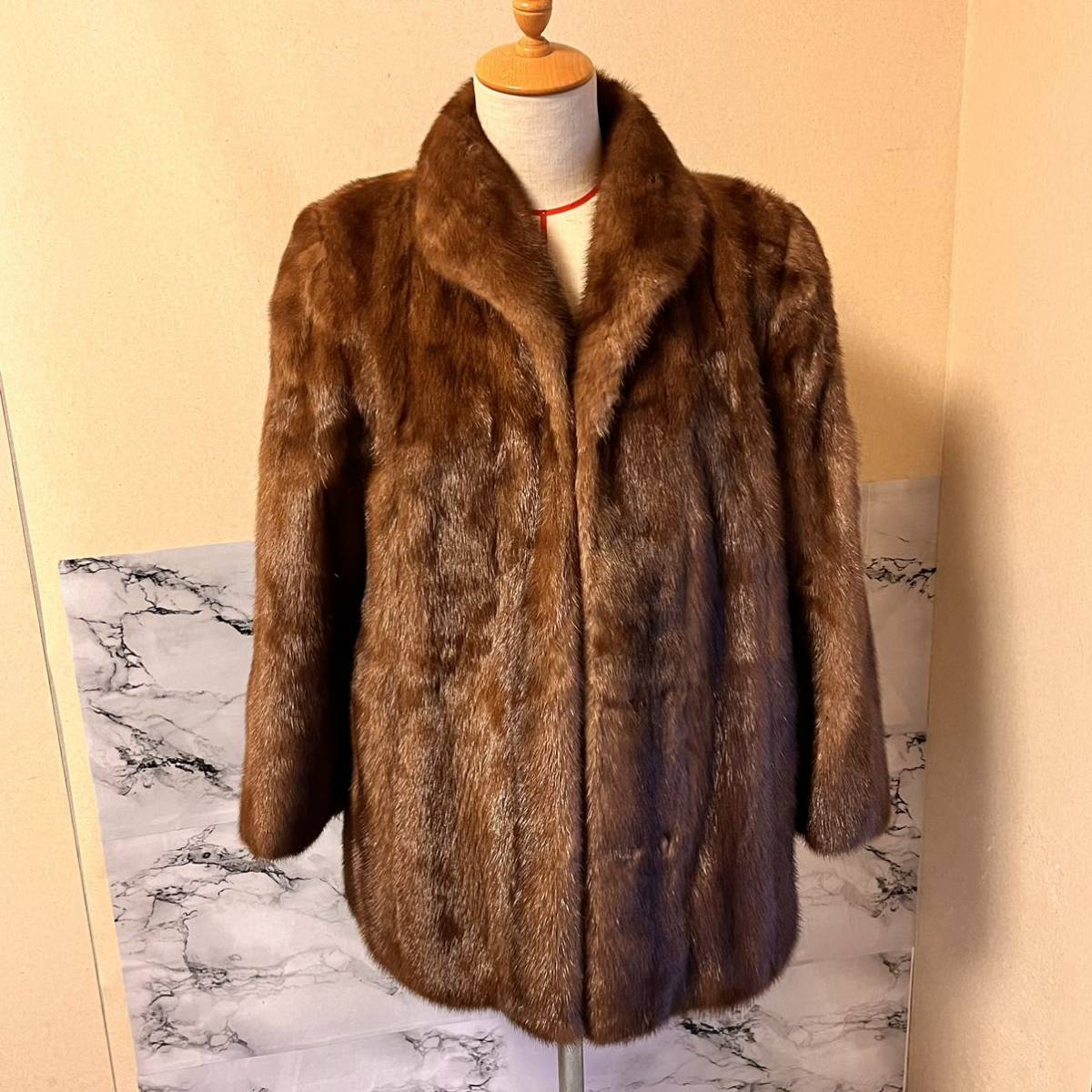Wood Notes by OSFUR デミバフミンク MINK 最高級毛皮 ハーフコート 
