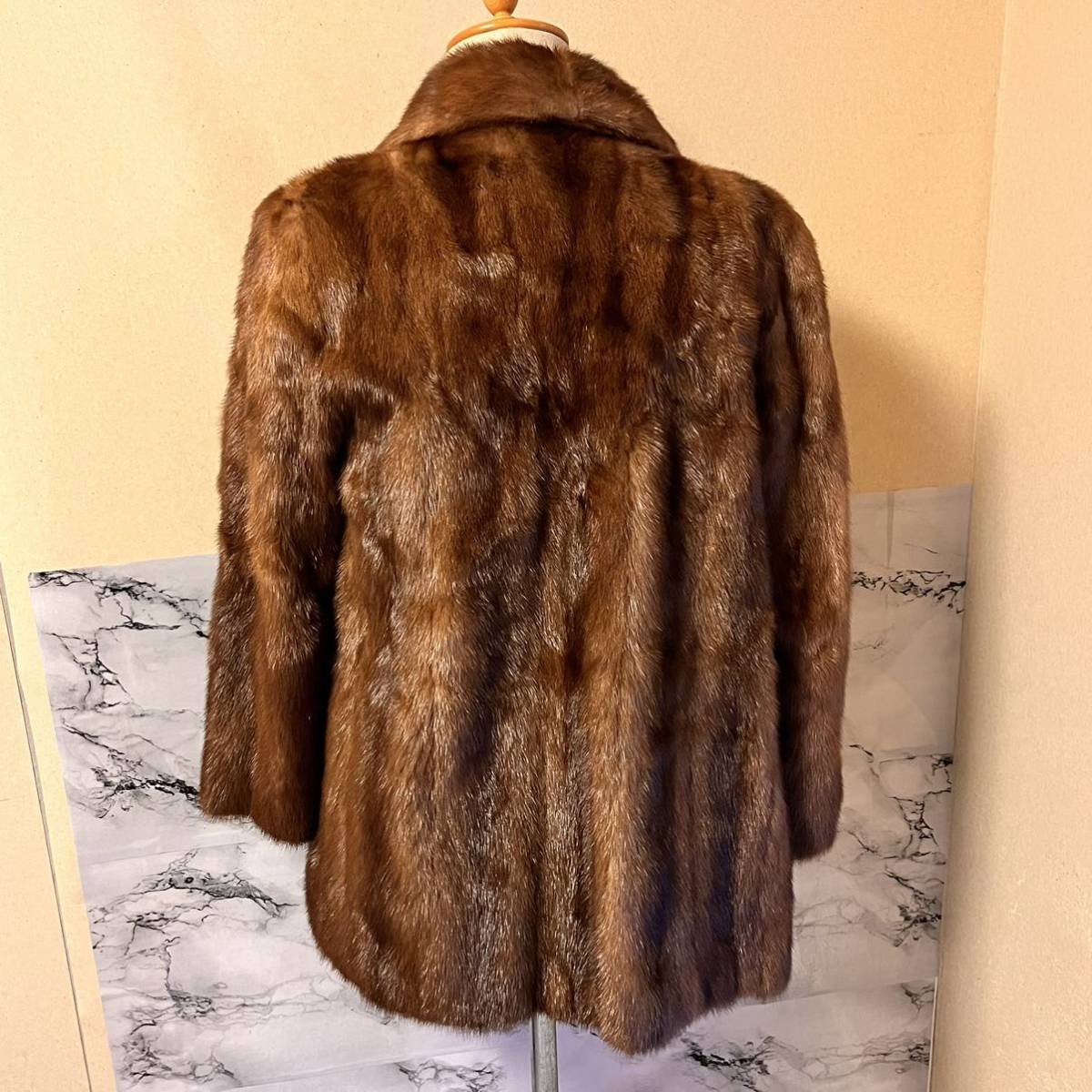 Wood Notes by OSFUR デミバフミンク MINK 最高級毛皮 ハーフコート 