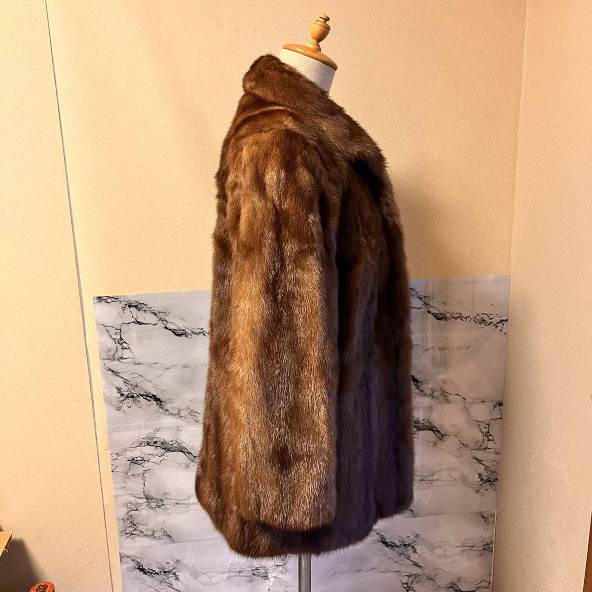Wood Notes by OSFUR デミバフミンク MINK 最高級毛皮 ハーフコート 