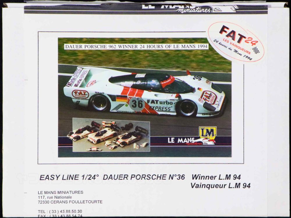 IBG Auto Racing • IBG Auto Racing - Porsche 962C Short Tail #58 Fat Turbo 24h. Le Mans 1991