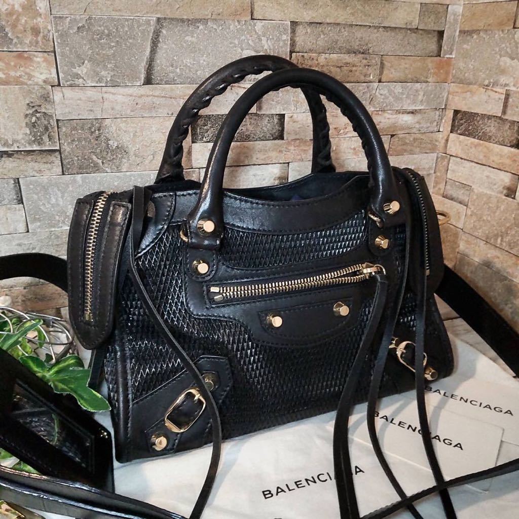 1円 【未使用級！】BALENCIAGA バレンシアガ ザ ミニシティ2WAY 