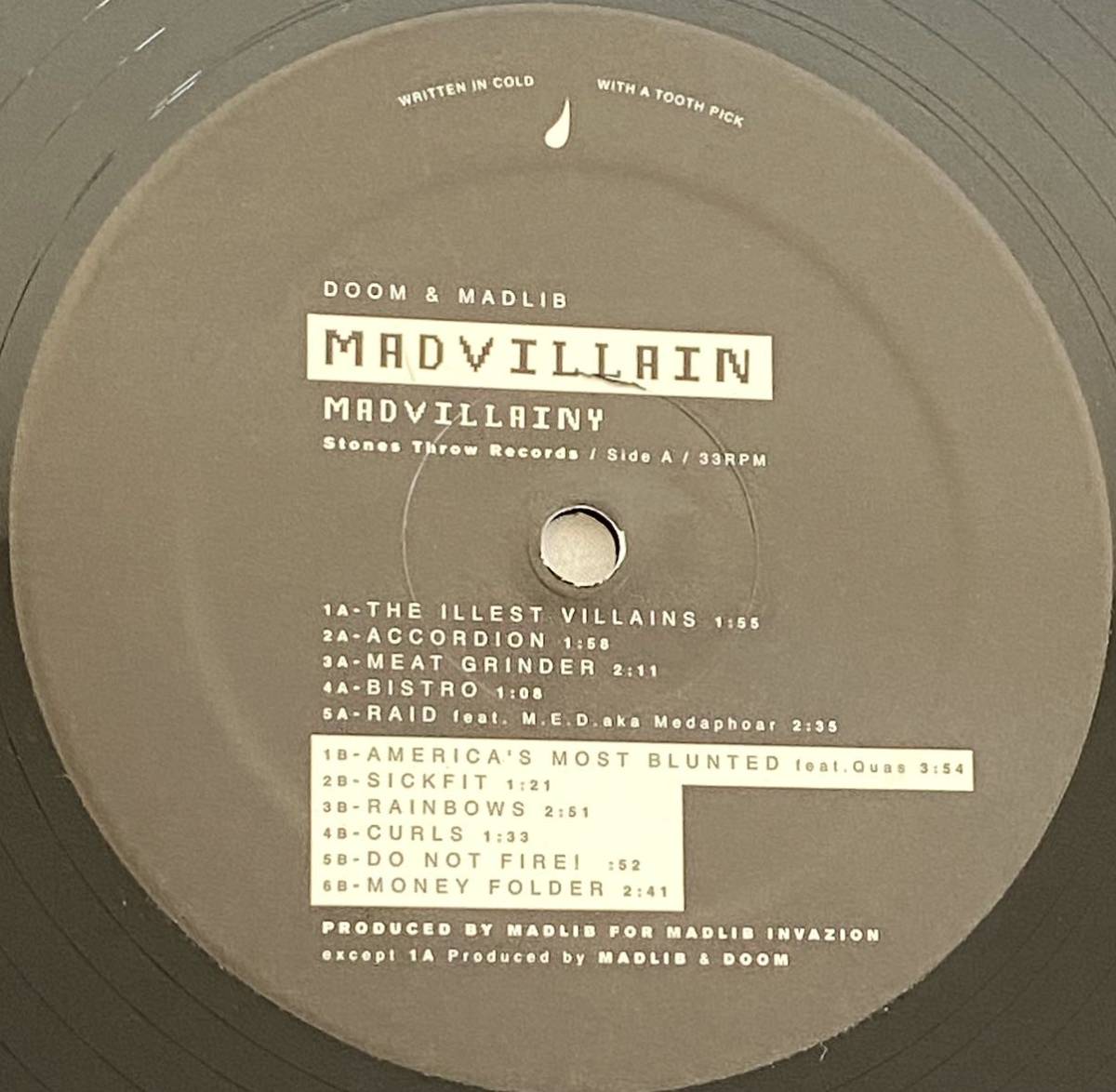 鉄火面 MF DOOM Madvillain Madvillain - Madvillainy – GAS DRAWLS