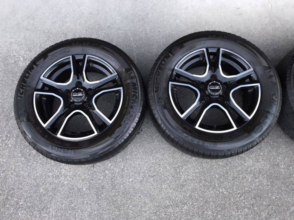 カングー　OZ ADRENALINA アドレナリーナ 15インチ アルミホイールタイヤ 4本 6J ET40 PCD108 5穴　ミシュランエナジー195/65R15 タイヤ O・Z Racing アドレナリーナ