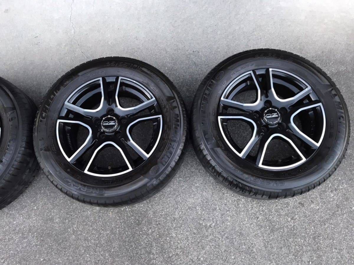 カングー　OZ ADRENALINA アドレナリーナ 15インチ アルミホイールタイヤ 4本 6J ET40 PCD108 5穴　ミシュランエナジー195/65R15 タイヤ O・Z Racing アドレナリーナ