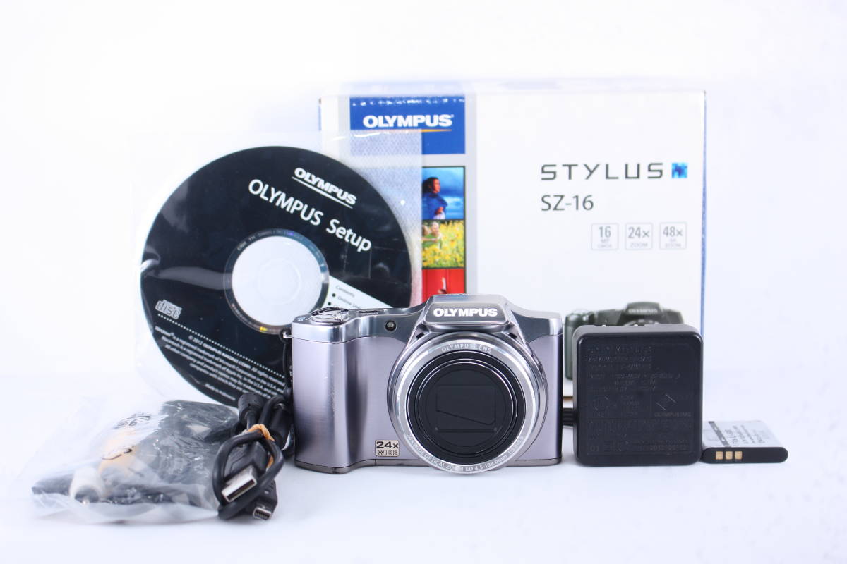 ☆実用美品☆オリンパス OLYMPUS STYLUS SZ-14 ☆付属品充実☆#D034 