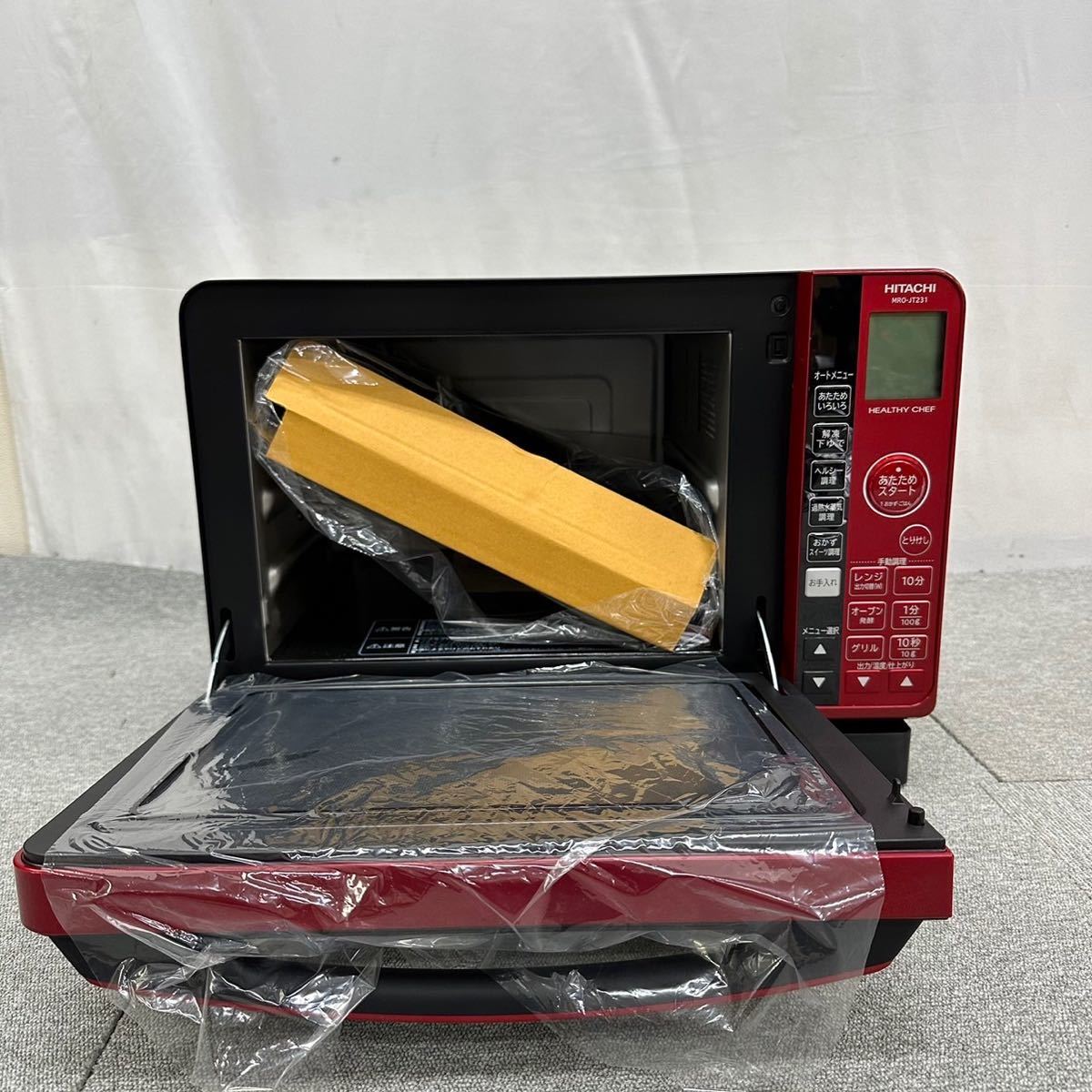 5m8041h1v 日立 オーブンレンジ MRO-JT231 レッド 22年製 日立