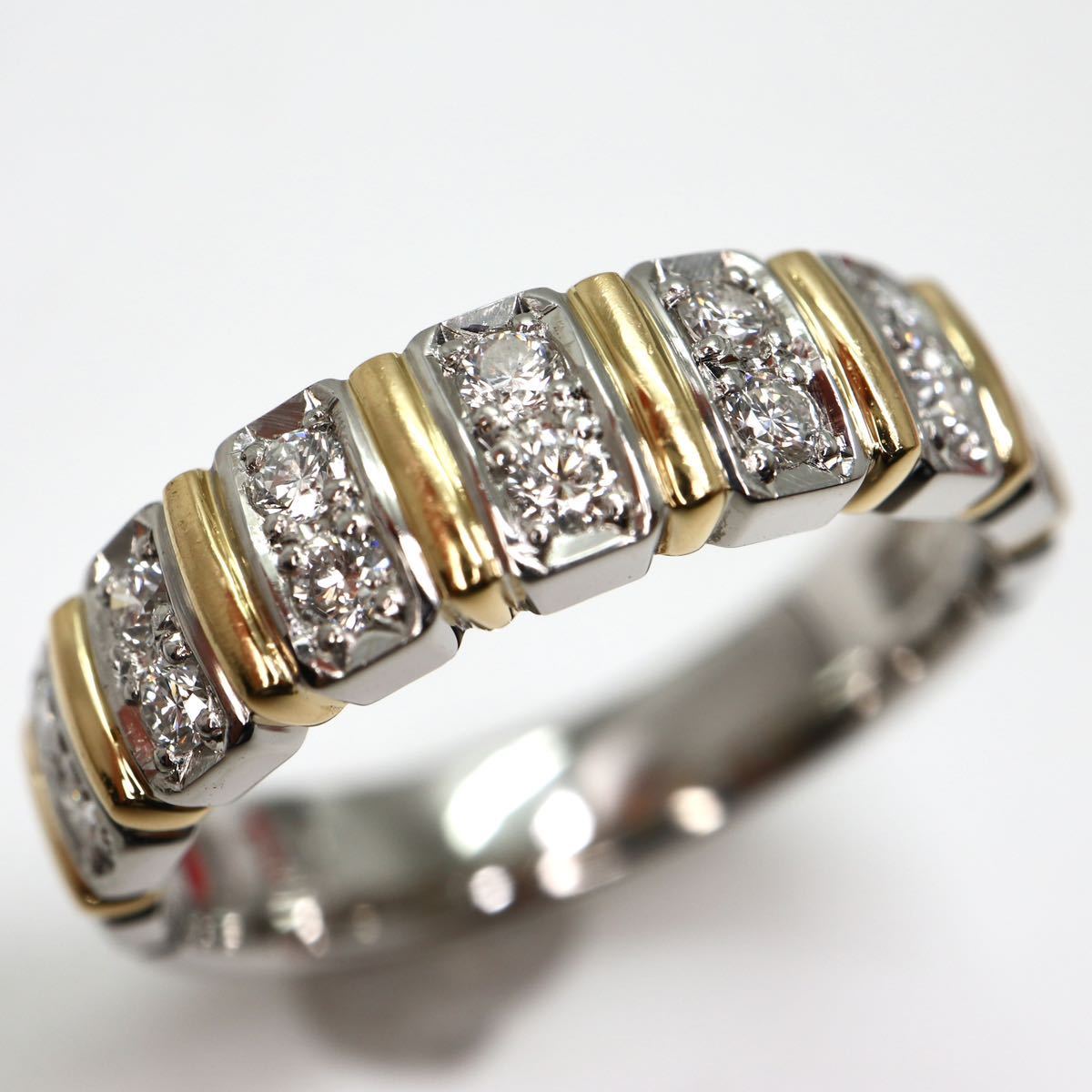 Ambrose(アンブローズ)《Pt900⁄K18天然ダイヤモンドリング》D 13号 6.0