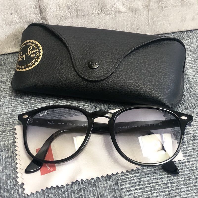 1円 RB4529-F 601/19 53□20 150 1N ブルーハーフ Ray Ban ブラック 黒 rayban アジアンフィット 飯田将成 レイバン 赤西仁 RB4259F 60119