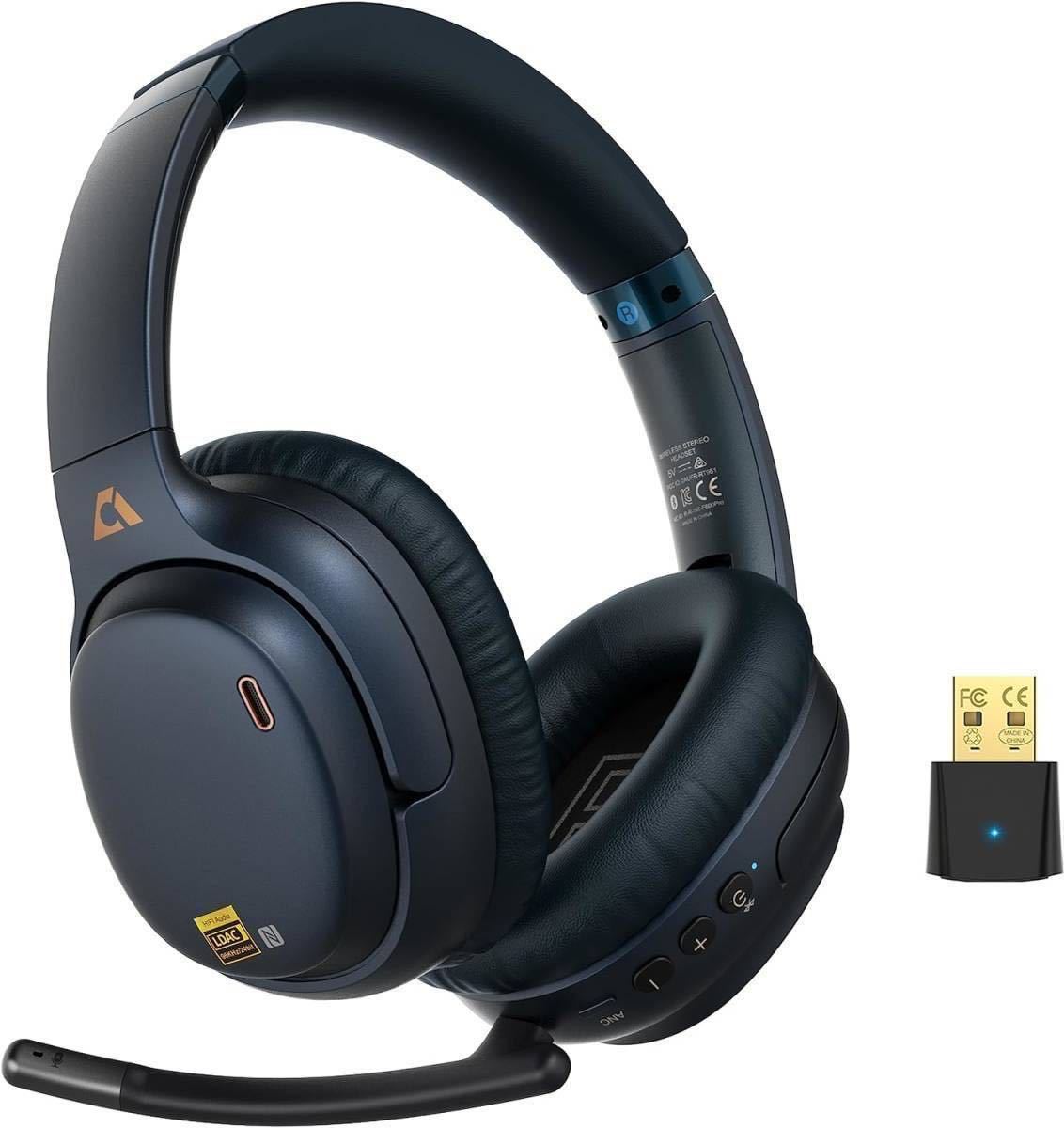 ゲーミングヘッドセット ワイヤレス ヘッドホン マイク Bluetooth5.4