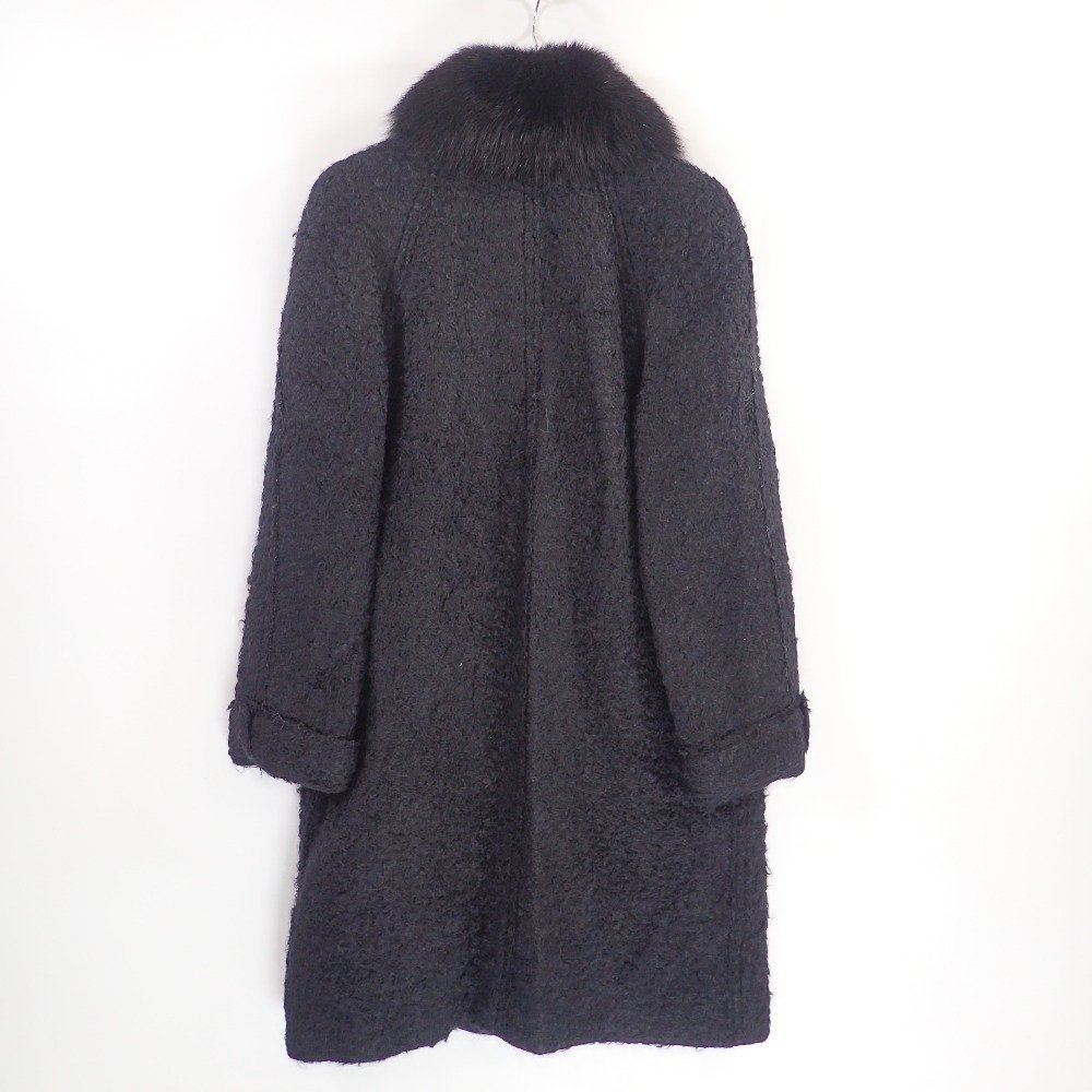 ランバン LANVIN en Bleu | 新品 二重 アンゴラ混 付 ふわふわラビット 