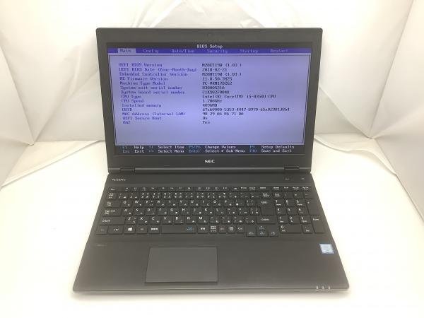 ジャンク!NEC PC-VKM17DZG2○Core i5 8350U 1.7G 4G 500G NEC VersaPro