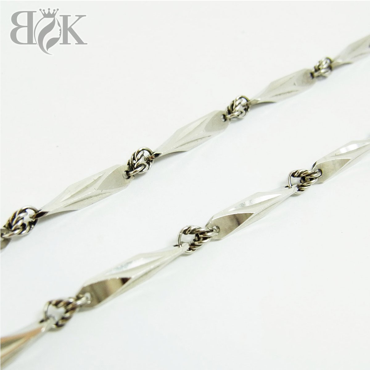 Pt850 デザインネックレス 造幣局刻印 約25.4g 全長：約40.5cm 幅：約3.1mm プラチナ■