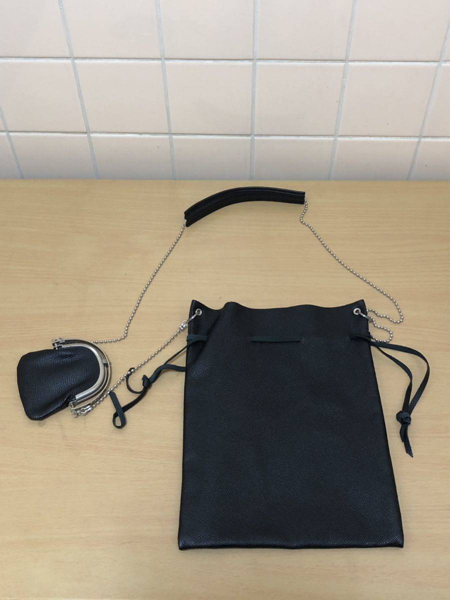 ED ROBERT JUDSON エドロバートジャドソン FRAME PURSE WITH POUCH ショルダーバッグ ブラック　FK