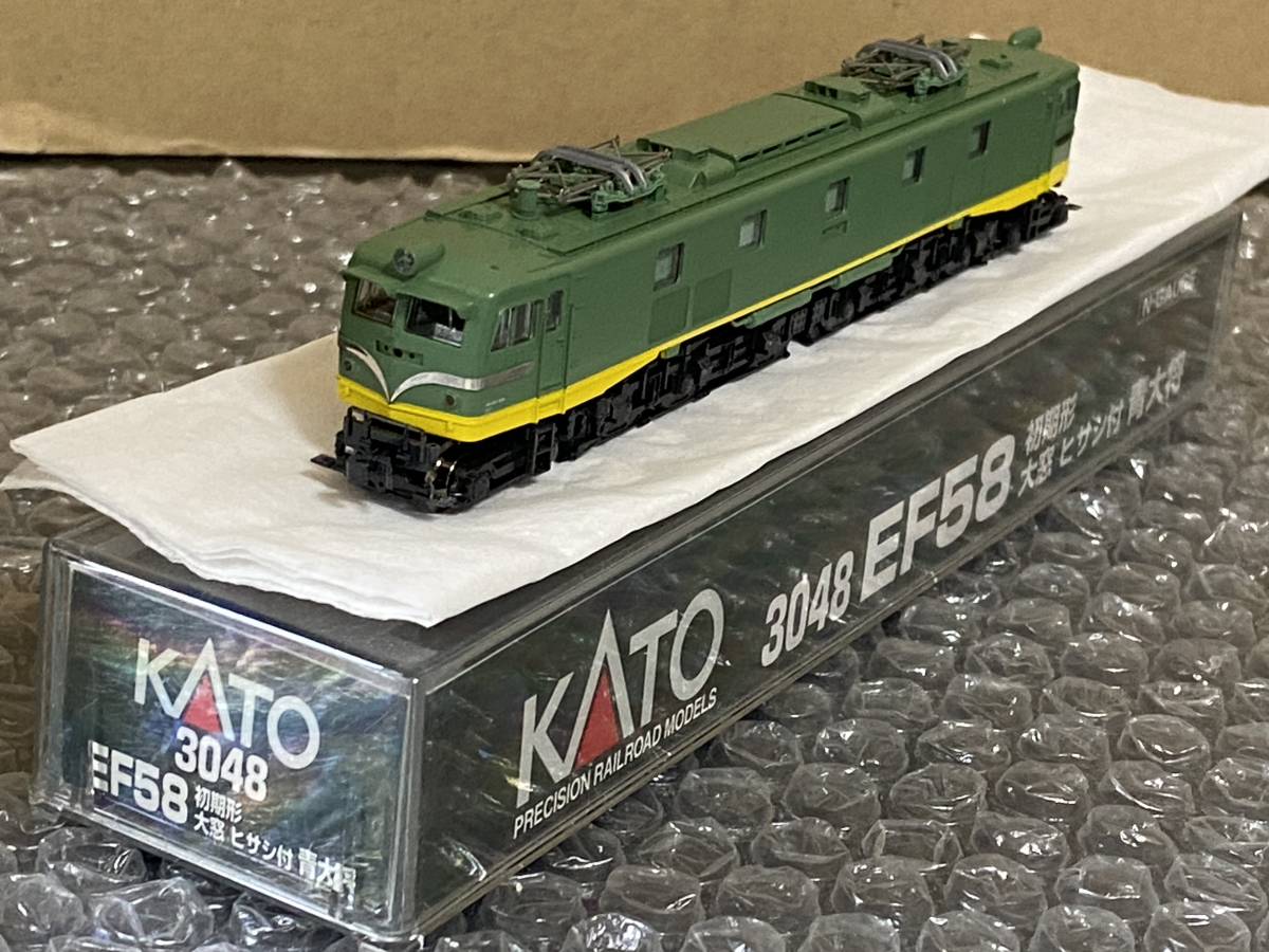 全国無料，高品質】 KATO 3048 EF58 初期形 大窓 ヒサシ付 青大将