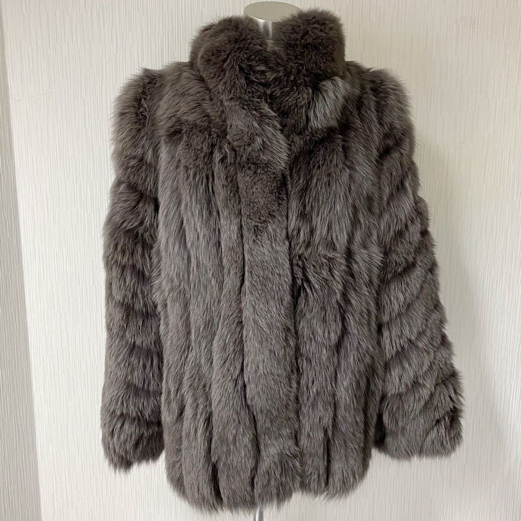 最高級 SAGA FOX サガフォックス 希少カラー 毛皮 コート リアルファー