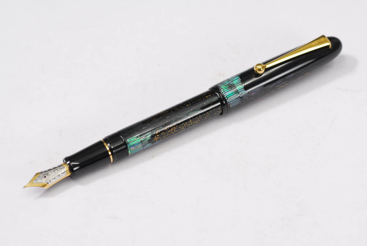 パイロット万年筆 国光舎 螺鈿蒔絵万年筆 ペン先18k750 箱無 ○ PILOT