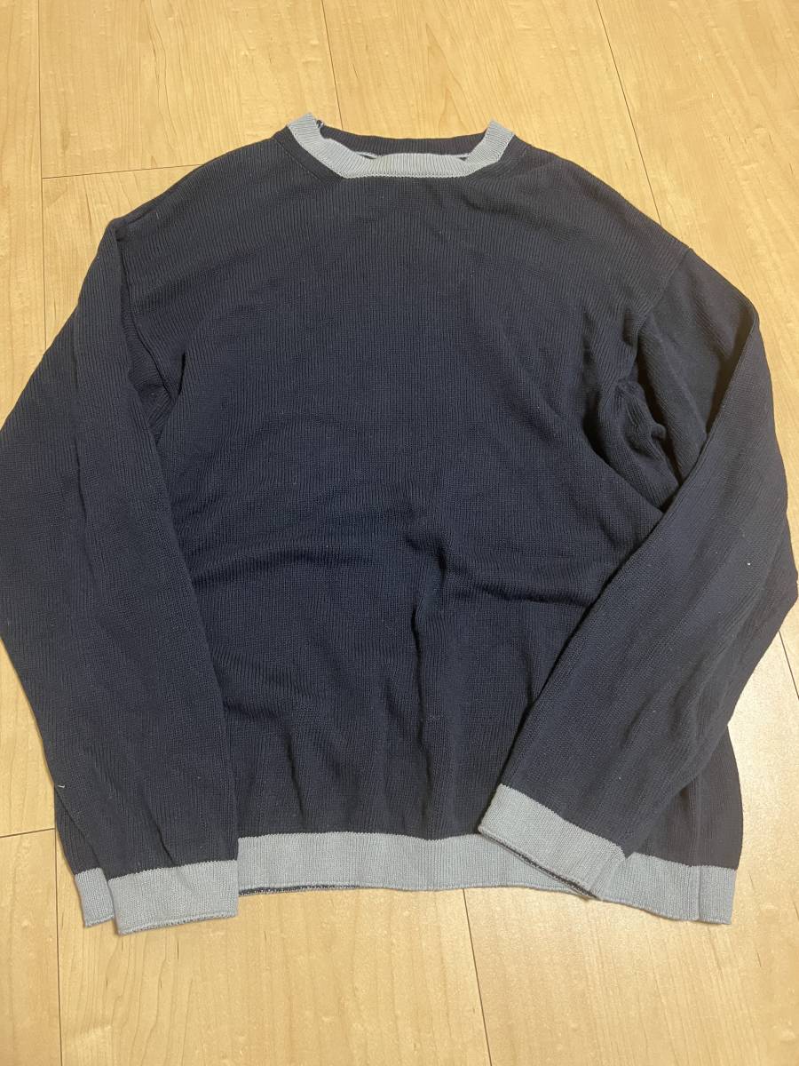 爆買い，品質保証 Maison Margiela コットン＆ウール メゾンマルジェラ グレー レイヤード風 長袖 クルーネック ニット サイズM 重ね着風 綿 トップス(セーター)｜売買されたオークション情報、yahooの商品情報をア 男性用