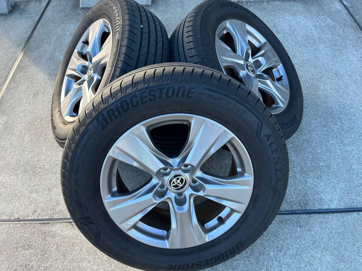 [美品]ブリジストン アレンザ225/65R17+RAV4純正ホイール4本セット TOYOTA トヨタ RAV4 純正ホイール 225/65R17 102H BRIDGESTONE