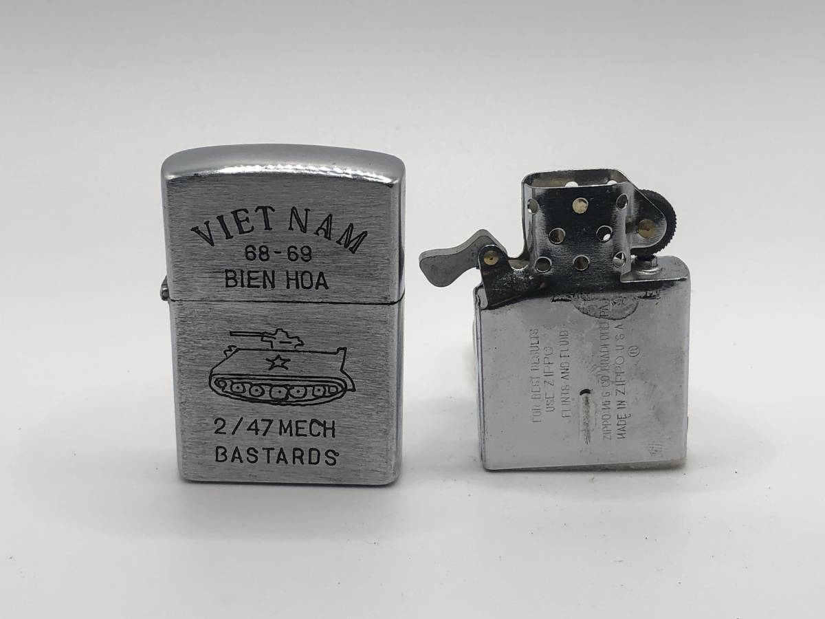 211)zippo VIE NAM ベトナムジッポ 美品 戦車 2/47 68‐69 BIEN HDA 未