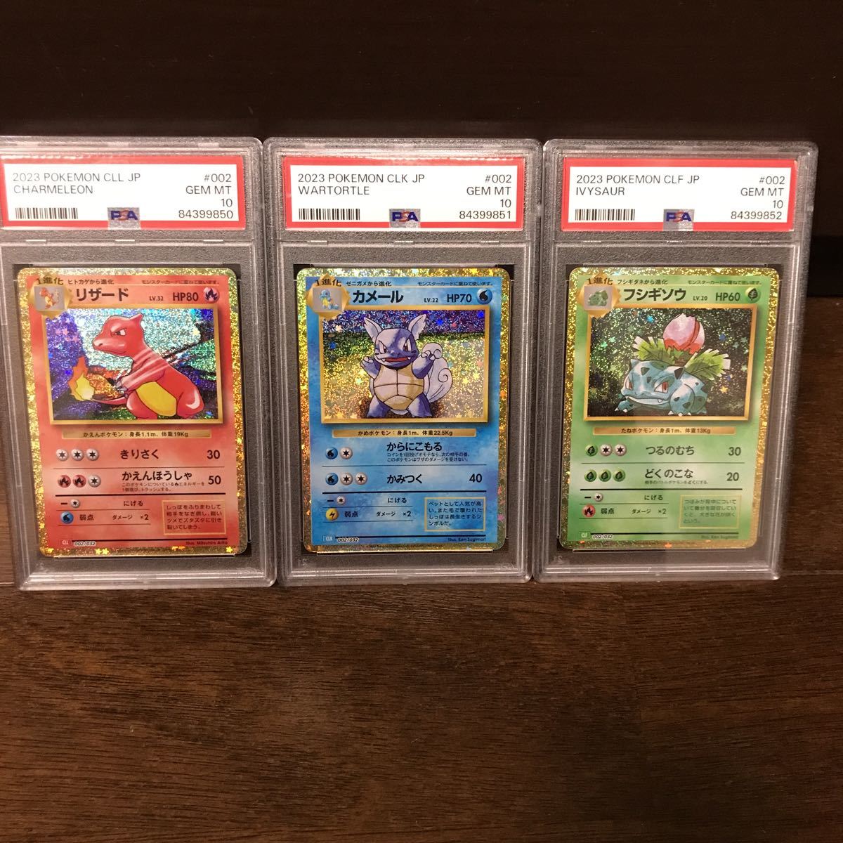PSA10最高評価、3連番】ポケモンカードclassic 御三家3枚セット