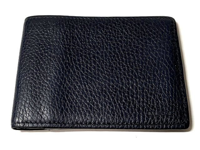 GUCCI グッチ 札入れ 二つ折り 財布 レザー 黒 人気品 グッチ 二つ折り