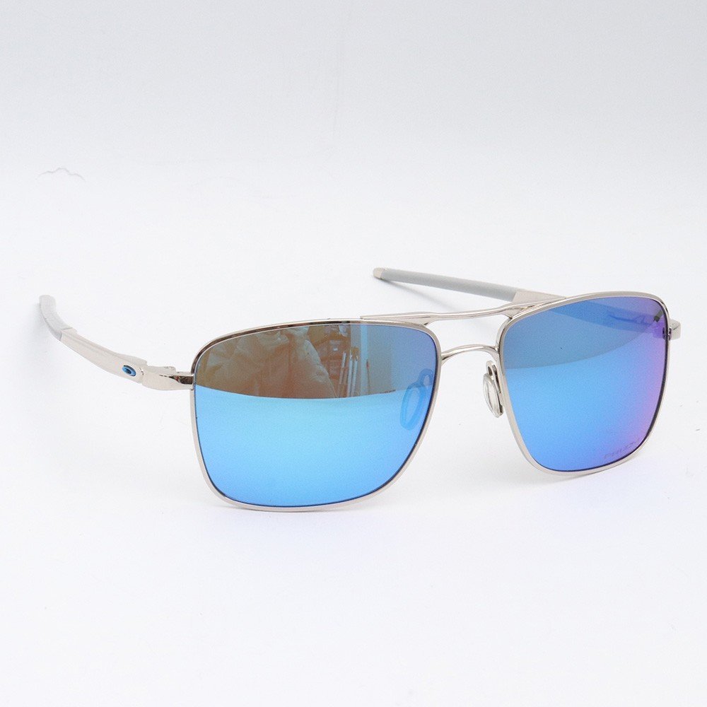 OAKLEY GAUGE6 139 シルバー ブルー 6038-0257 オークリー ミラーレンズ サングラス