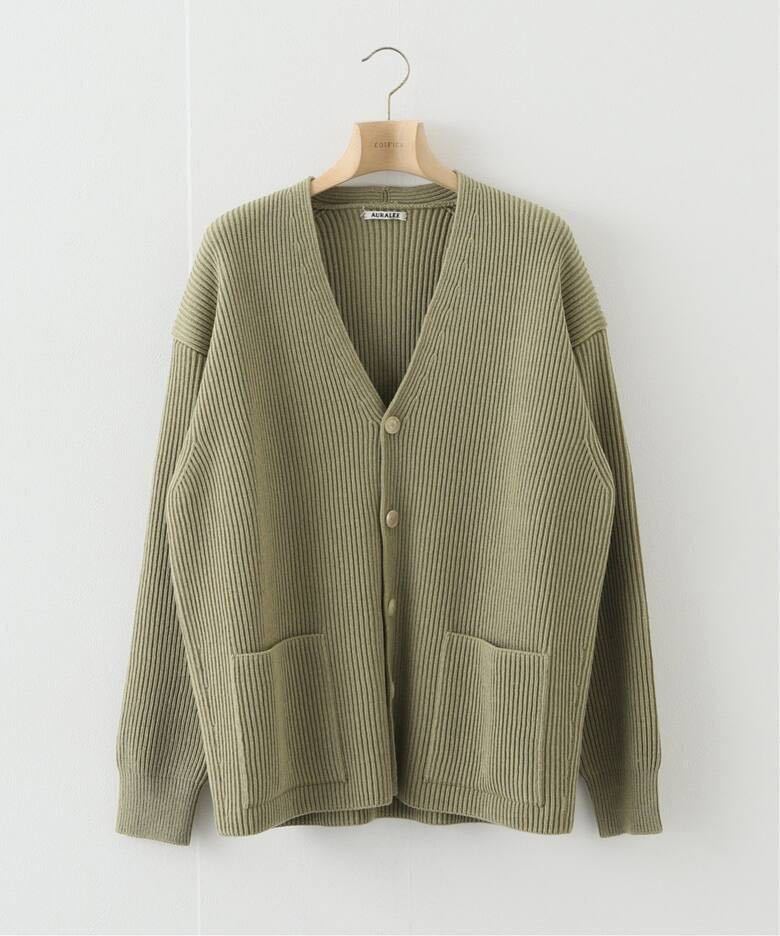 4】【新品未使用・タグ付き】AURALEE SUPER FINE WOOL RIB KNIT BIG  