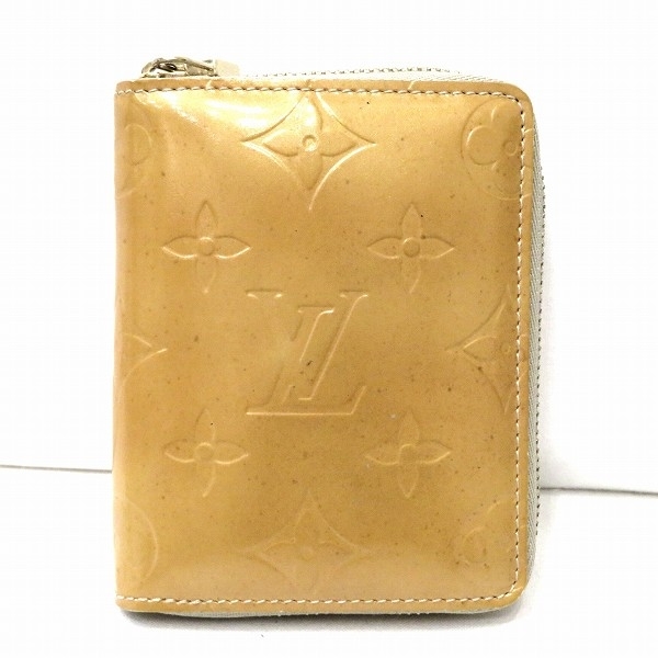 LOUIS VUITTON ルイヴィトン ヴェルニ 二つ折り財布 箱付 ルイヴィトン ヴェルニ ブルーム M91015 ラウンドファスナー 2つ折り