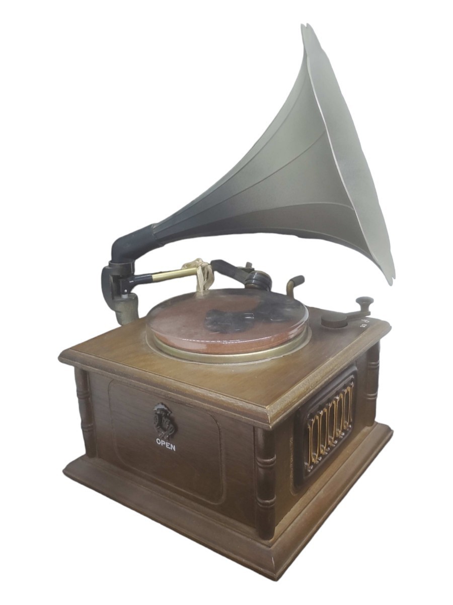 レトロGRAMO 蓄音機型レコードプレーヤー現状品 レトロGRAMO 蓄音機型レコードプレーヤー現状品