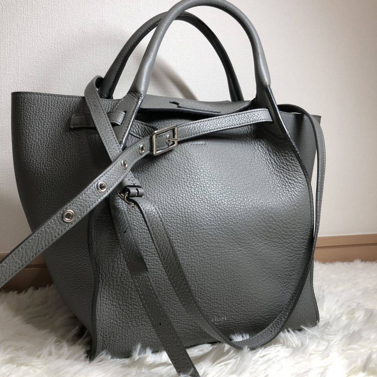 1円 超極美品 セリーヌ ビッグバッグスモール ハンドバッグ 2WAY 