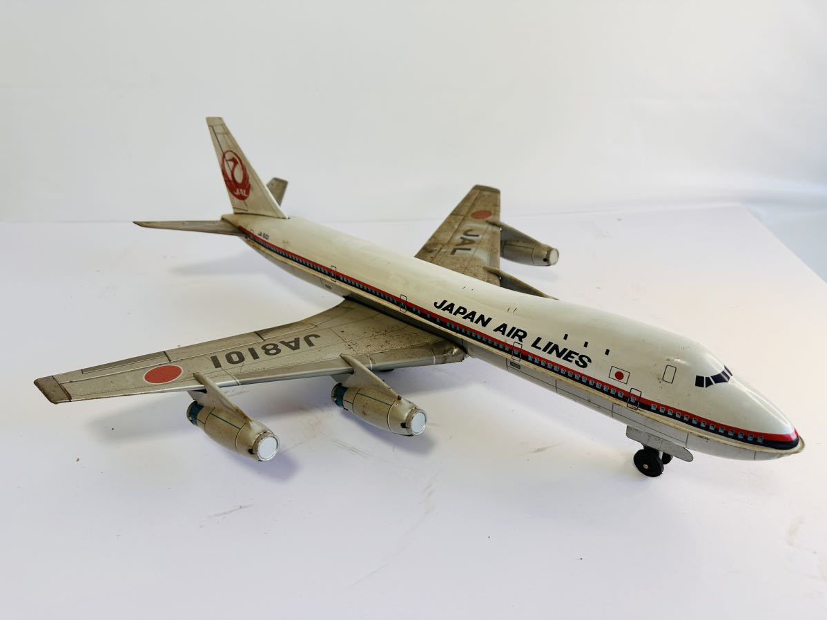 希少 アサヒ玩具 ATC JAL JA8101 ジャンボジェットブリキ昭和レトロ アサヒ玩具 ATC JAL JA8101 日航 ジャンボジェット ブリキ 飛行機