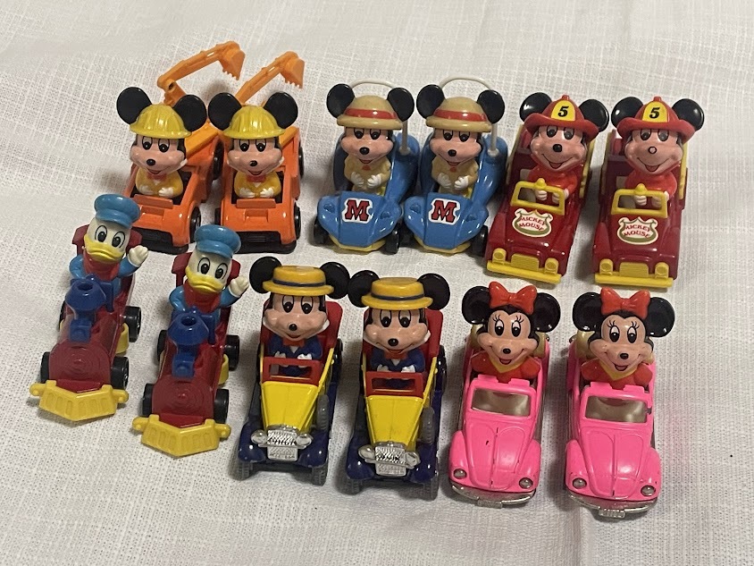 ジャンク★トミカ　ディズニーものセット★ミッキー、ミニー、ドナルドダックなど★当時物たぶん80年後半から90年代前半物_1