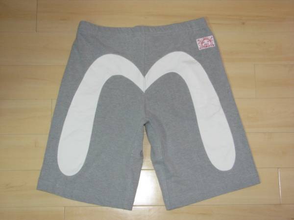 EVISU スウェットハーフパンツ 大黒ペイント 黒 EVISU スウェット ハーフパンツ サイズ38 大黒☆エヴィス(ボトムス