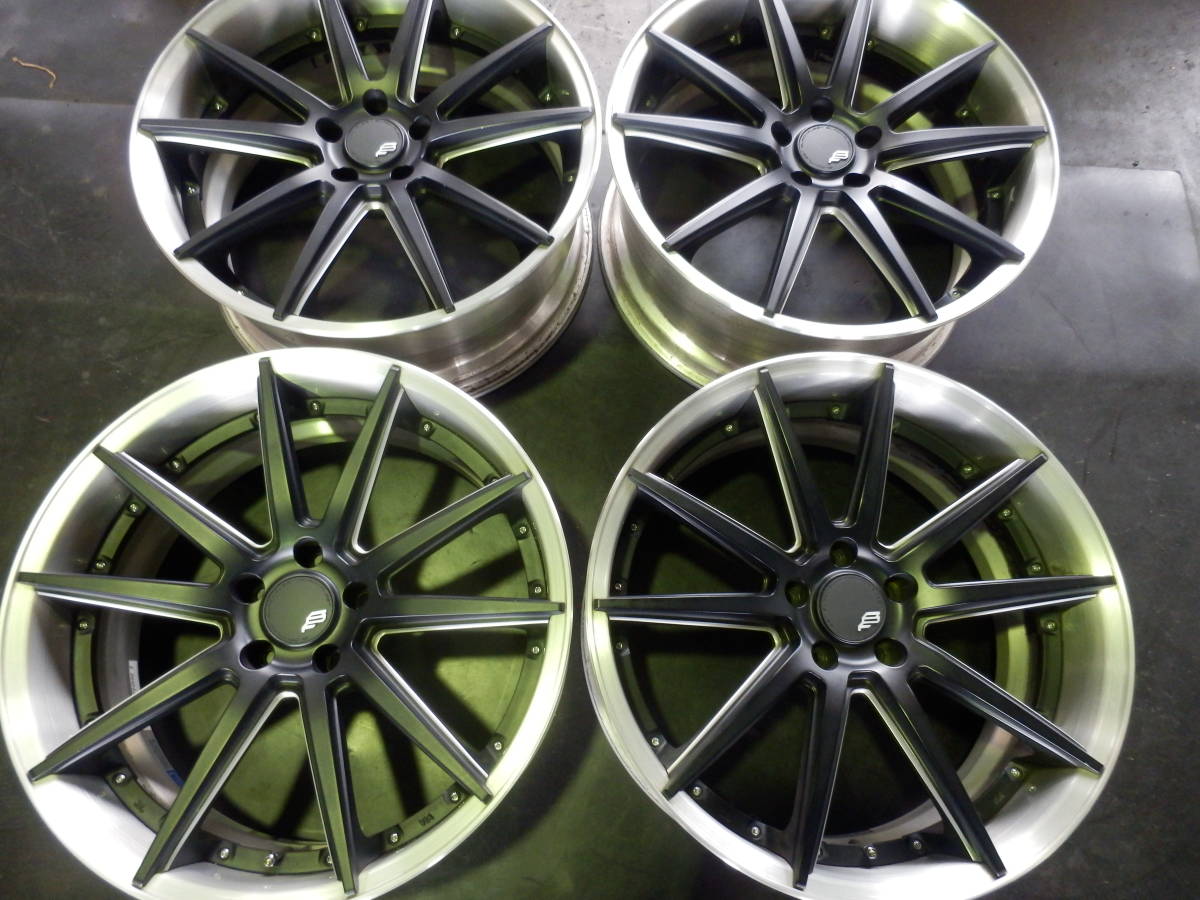 程度良好！ レイズ RAYS ブラックフリート V625C 20インチ 20×8.5J + 