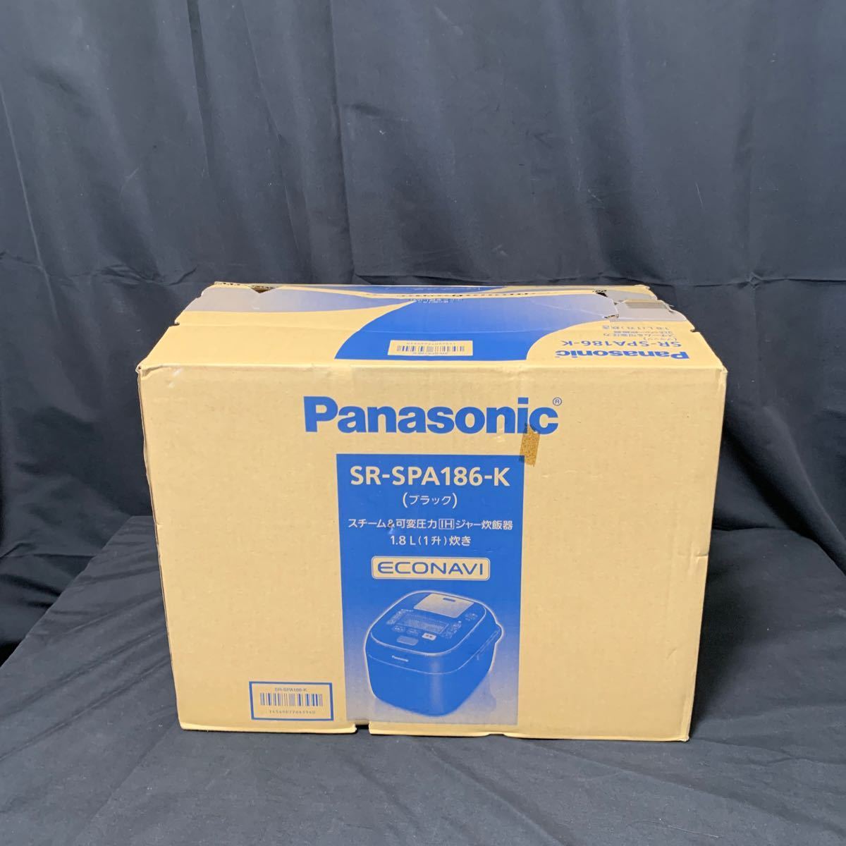 未使用品 Panasonic SR-SPA186 ブラック スチーム&可変圧力IH ジャー 