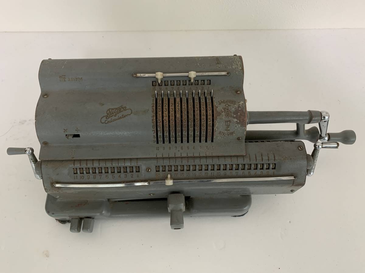 TIGER タイガー calculator カリキュレーター 機械式計算機 手回し